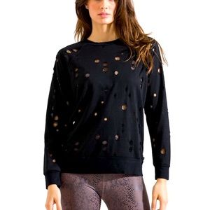 NWOT BODY LANGUAGE SPORTSWEAR DISTRESSED SWEATER